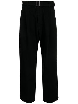 RITO STRUCTURE straight-leg cropped trousers - Black