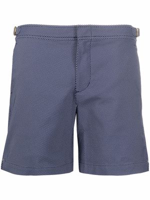 Orlebar Brown graphic-print swim-shorts - Blue