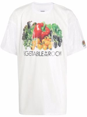 Doublet vegetable-print T-shirt - White