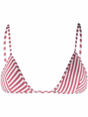 Antonella Rizza Capri striped bikini top - White