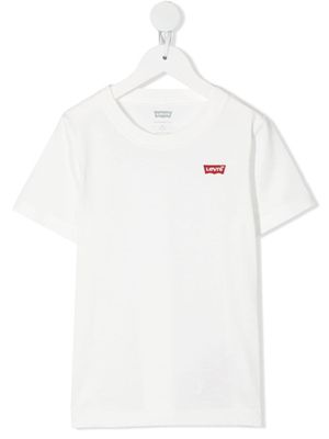 Levi's Kids logo patch cotton T-shirt - White