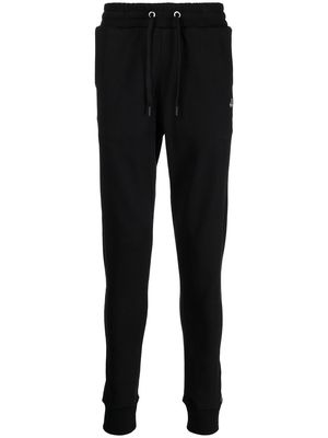 Moose Knuckles logo-patch slim tapered joggers - Black