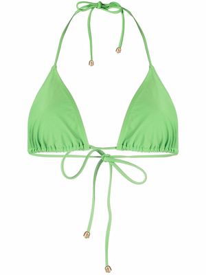 Nanushka halterneck bikini top - Green