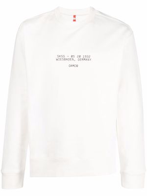 OAMC Audio slogan-print sweatshirt - White