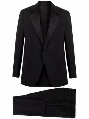 Caruso two-piece tailored suit - Black