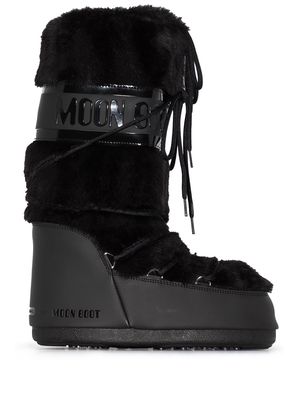 Moon Boot Icon faux-fur snow boots - Black
