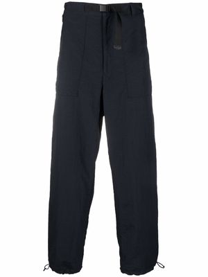 UNDERCOVER belted straight leg trousers - Black