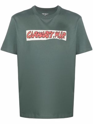 Carhartt WIP logo-print organic-cotton T-Shirt - Green