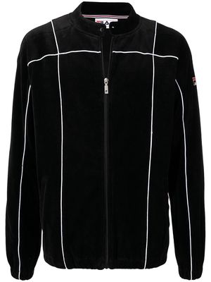 Fila Tusk velour track jacket - Black
