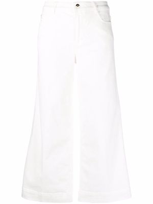 Kate Spade flared-leg cropped jeans - White