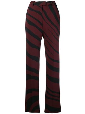 Roberto Cavalli Zebra print trousers - Red