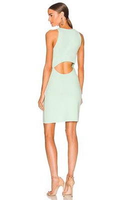 Victor Glemaud Mini Cut Out Dress in Mint