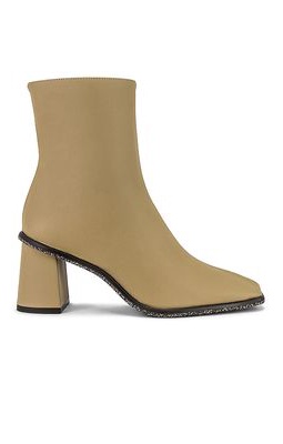 ALOHAS West Cape Cactus Vegan Leather Ankle Boot in Taupe