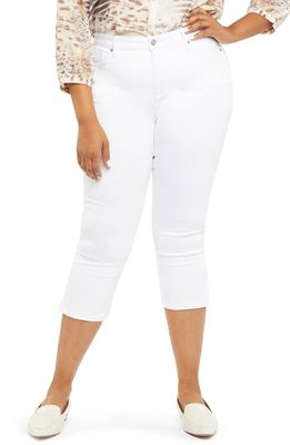 NYDJ Chloe Side Slit Capri Jeans in Optic White