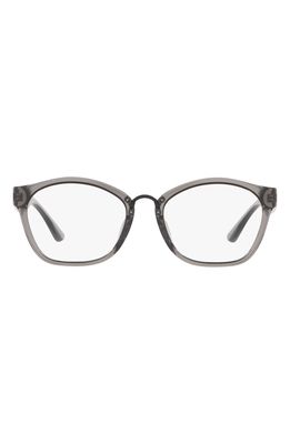 Tory Burch 52mm Butterfly Optical Glasses in Transparent Grey