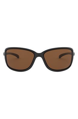 Oakley Cohort 62mm Oversize Polarized Sunglasses in Black/Brown