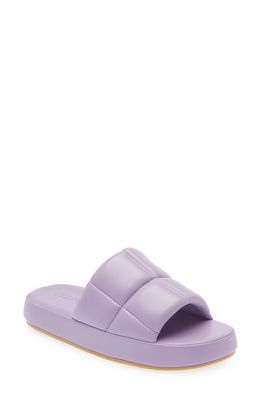 Stand Studio Lyrah Puffy Slide Sandal in Powder Purple