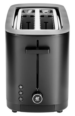 ZWILLING Enfinigy Cool Touch 2-Slot Long Toaster in Black