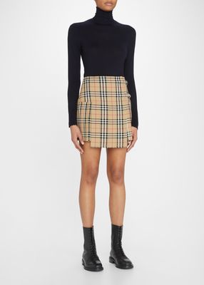 Zoe Vintage Check Wool Kilt