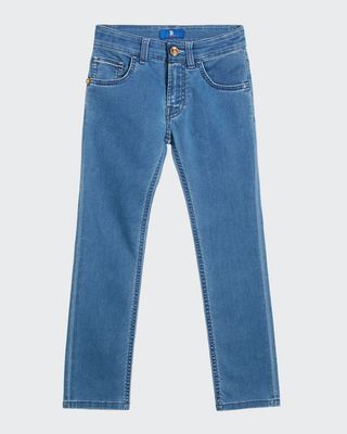 Boy's Straight Leg Denim Jeans, Size 6-14