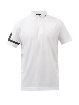 J.lindeberg - Heath Logo-print Jersey Polo Shirt - Mens - White