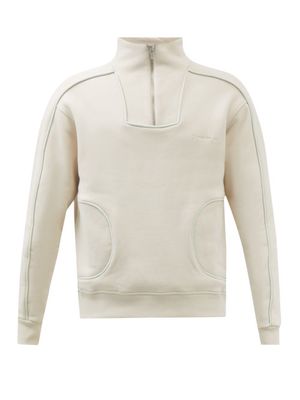 Jacquemus - Lihna Fleeceback Cotton-jersey Sweatshirt - Mens - Light Beige