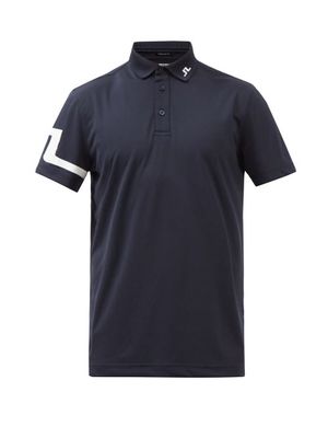 J.lindeberg - Heath Logo-print Jersey Polo Shirt - Mens - Navy