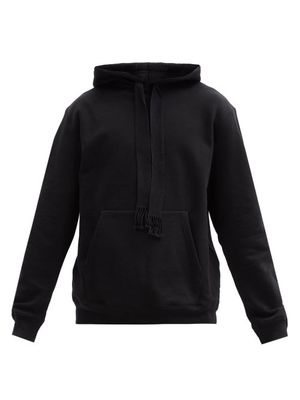 Loewe - Logo-embroidered Cotton Hooded Sweatshirt - Mens - Black
