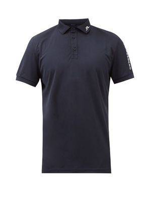 J.lindeberg - Tour Tech Logo-embroidered Jersey Polo Shirt - Mens - Navy
