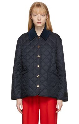 Burberry Navy Quilted Dranefeld Jacket