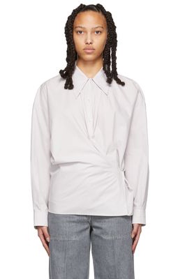 Lemaire Purple Twisted Shirt