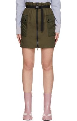 Moncler Khaki Cargo Skirt