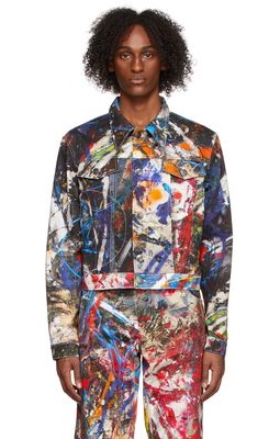 Charles Jeffrey Loverboy Multicolor Art Denim Jacket