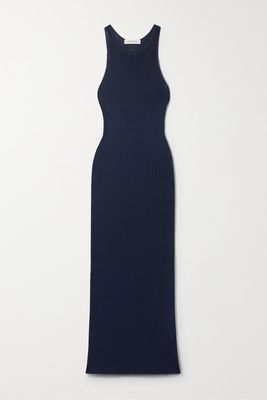 Giuliva Heritage - The Violetta Stretch-knit Maxi Dress - Blue
