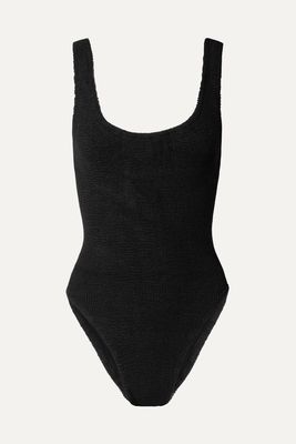 Hunza G - Seersucker Swimsuit - Black