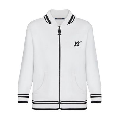 Long-Sleeved Lv Zip Jacket