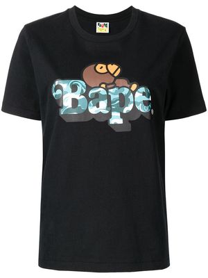 A BATHING APE® Resting Milo logo-print T-shirt - Black