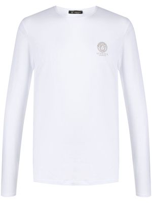Versace Medusa Head long sleeves T-shirt - White