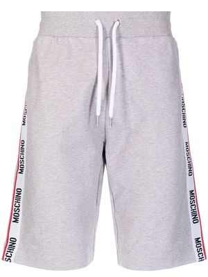 Moschino logo drawstring shorts - Grey