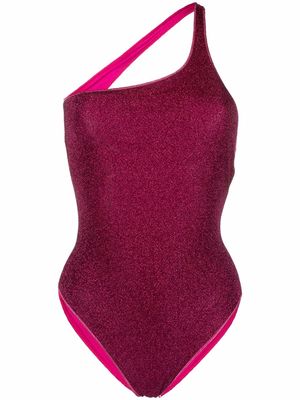 Oséree Lumière one-shoulder swimsuit - Pink