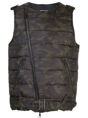 Mostly Heard Rarely Seen Moto padded vest - Green