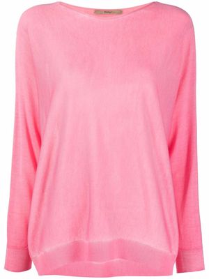 Nuur boat-neck jumper - Pink
