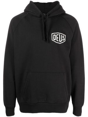 Deus Ex Machina logo-printed hoodie - Black
