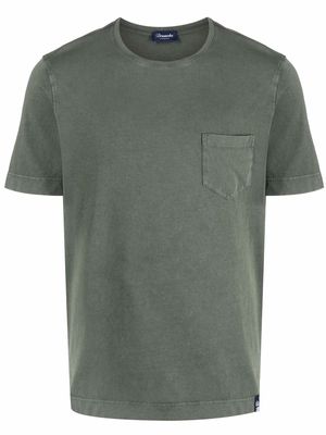 Drumohr patch cotton T-Shirt - Green