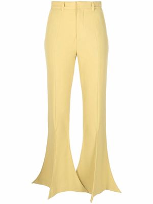 Y/Project high-waist trumpet trousers - Yellow