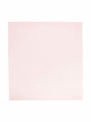 Bonpoint open-knit geometric blanket - Pink