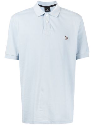PS Paul Smith Zebra-patch polo shirt - Blue