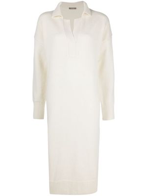 12 STOREEZ polo knit dress - Neutrals