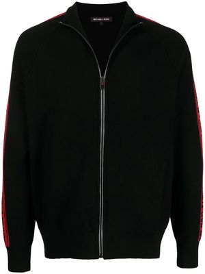 Michael Kors logo zipped bomber jacket - Black