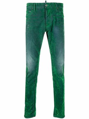 Dsquared2 acid-wash skinny jeans - Green